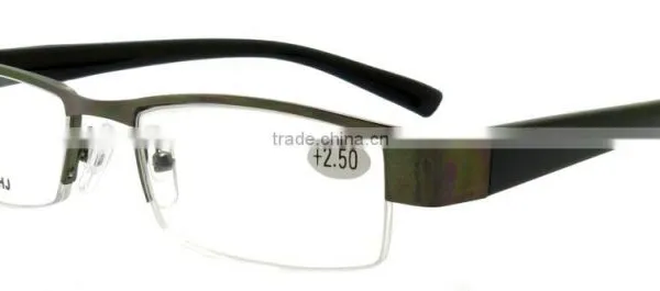 Bulk Wholesale Metal Half Frame pc Temple Mens Reading Glasses photo-4
