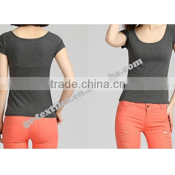 Girl's Slim Style Short Sleeve T-shirts photo-3