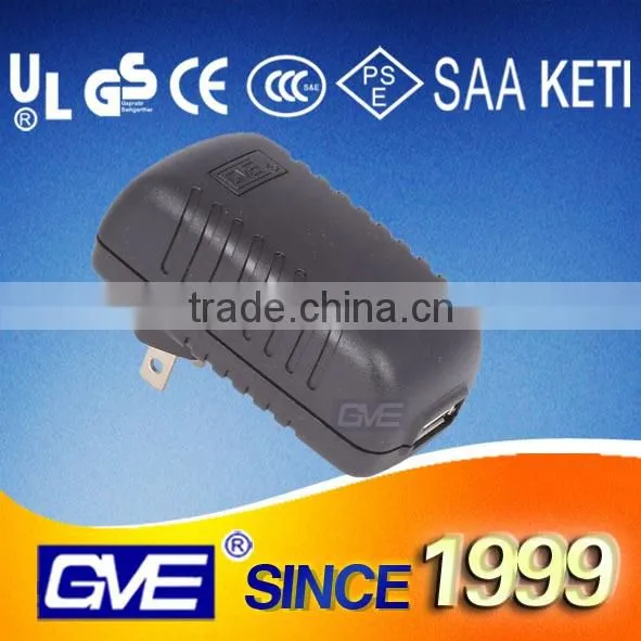 GVE High Quality 12V 1.5A Plug Power Adapter With UL GS KC PS Certifications