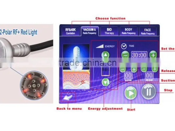 Weight Loss Equipment!!! 5 in 1 Vacuum Cavitation Slimming Machine With CE photo-3
