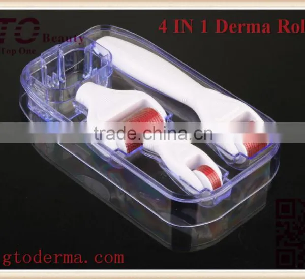 GTO Micro Needle Stainless Steel 300/720/1200 Needles 4 in 1Derma Roller With Desinfection Tank photo-4