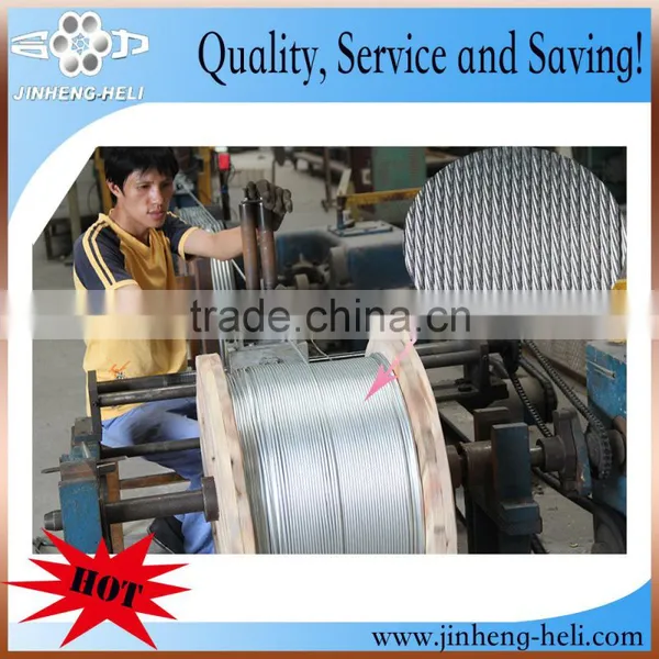 Durable Hot Rolling Galvanized Stranded Wire for Structure Cable photo-5