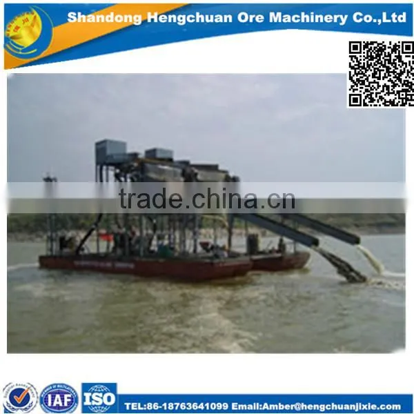 Diesel Engine Powered Pump Iron Sand Dredger With Strong Structure photo-3