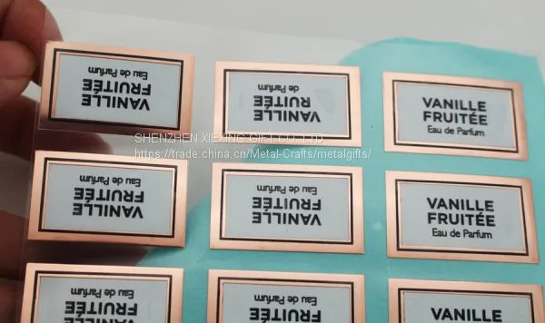 Пользовательский металлический электроформованный самоклеящийся печатный наклейка photo-5