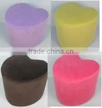 Hot Selling Popular Wooden Colorful Heart-shaped Footstool