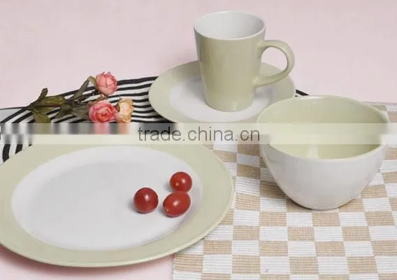 Colorful Solid Ceramic Dinner Set Design photo-2