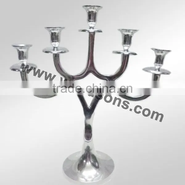 Nickel Plated Candelabra Centerpieces Wedding photo-4
