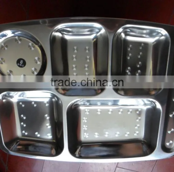 Stainless Steel Lunch Tray Restaurant Use Fast Food Tray photo-4