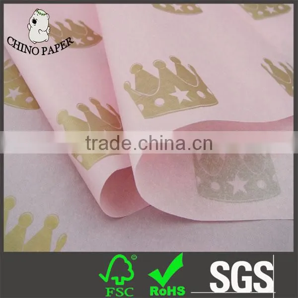 White Paper With Silver Logo Print Tissue Paper Wrapping photo-2