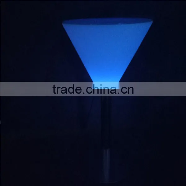 Plastic Outdoor Bar Furniture LED Plastic Table With RGB 16 Color Changing 56*56*56cm photo-5