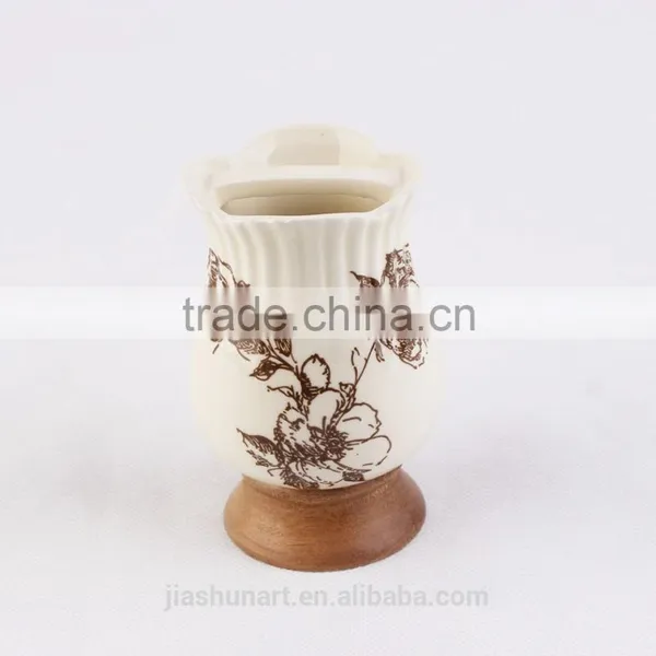 Flower Bottleneck Ceramic Modern Decorating Home Accessories Bathroom Accessories photo-3