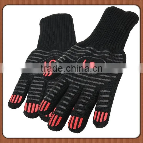 Wholesale Aramid Fiber Heat Resistant BBQ Gloves Cooking Gloves