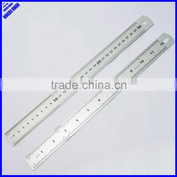 Double Sided Printed 30cm Aluminium Metal Ruler