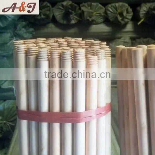 Best Quality Natural Wooden Broom Stick With Italian Thread photo-2