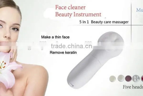 5in 1Multi-function Face Cleaning Beauty Instrument Beauty Care Massager Face Cleaner photo-3