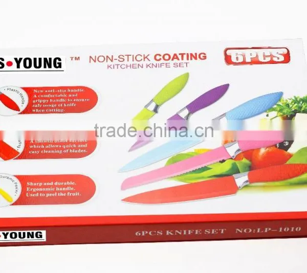 52002 6pcs Non-stick Knife With Pphandle photo-4