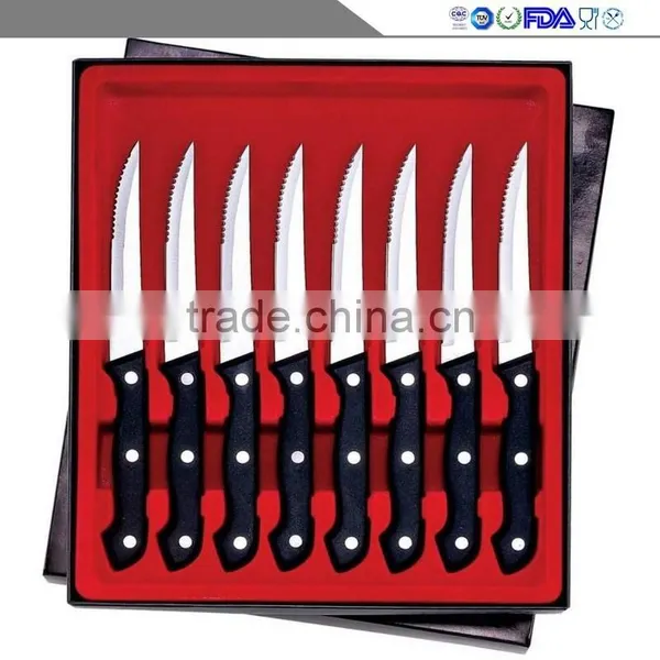 A Large Number of Wholesale Environmental Protection PP Handle Multi-function Stainless Steel Beef Knife Sharp