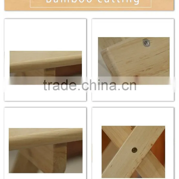 China Manufacture Furniture Natural Dining Table Wooden Folding Table Folding Wooden Dinner photo-2
