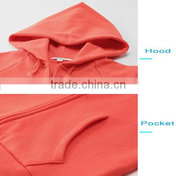 Women Thin Fleece Hoodies Plain Full Zip Hoodies photo-3
