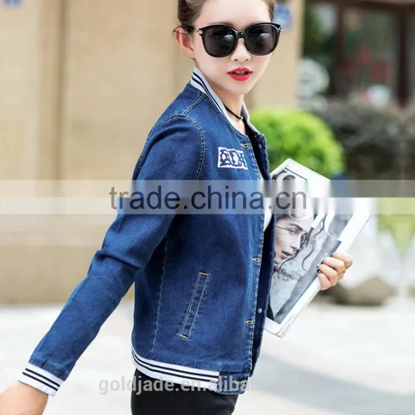 Wholesale Long Sleeves Jeans Women Denim Spring Jacket for Women photo-6