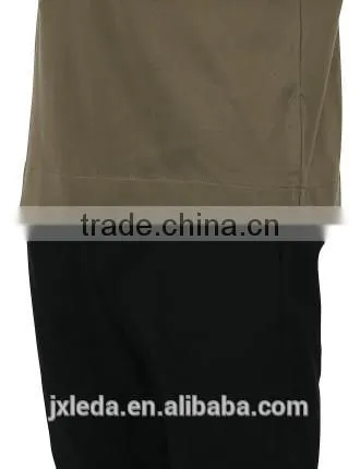 Soft Comfort Stretch Men's Standard Long Sleeve Drip Shoulder Solid Color Crew Neckline Tees photo-4