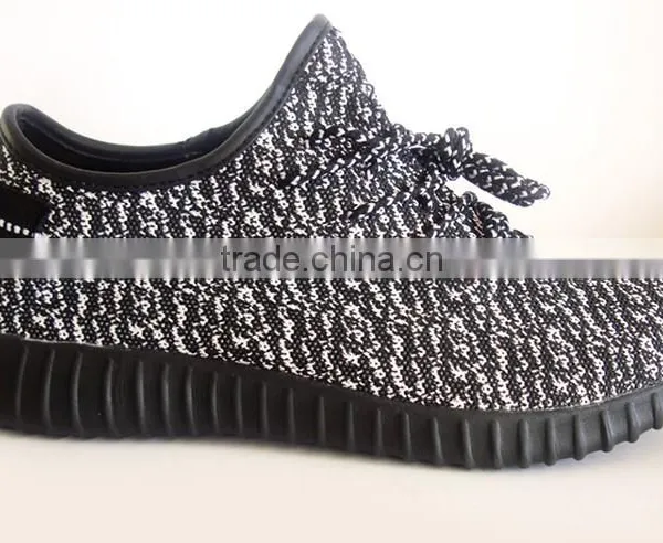 EVA Insole Black and White Mesh Men Sport Shoes photo-2