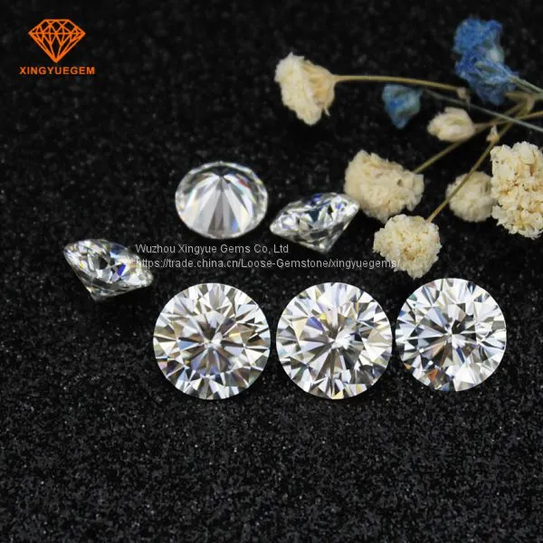 Forever One Round Cut VVS1 3mm 5mm Synthetic Diamond Loose Moissanite Wholesale​
