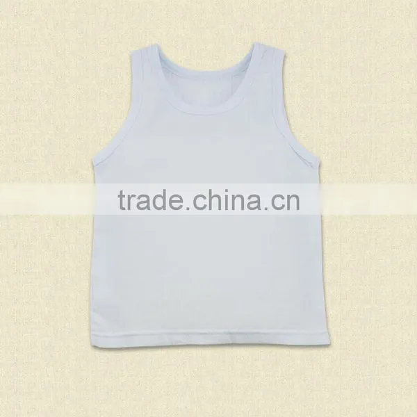 Wholesale High Quality 100% Cotton Newborn Baby Vest Top photo-3