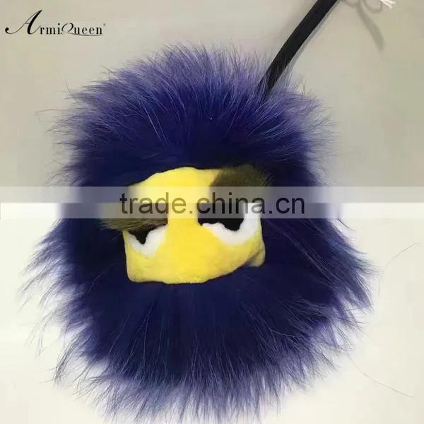 2017 Wholesale Fashion Real Raccoon Fur Monster Key Chains ,bag Accessory in High Quality photo-5