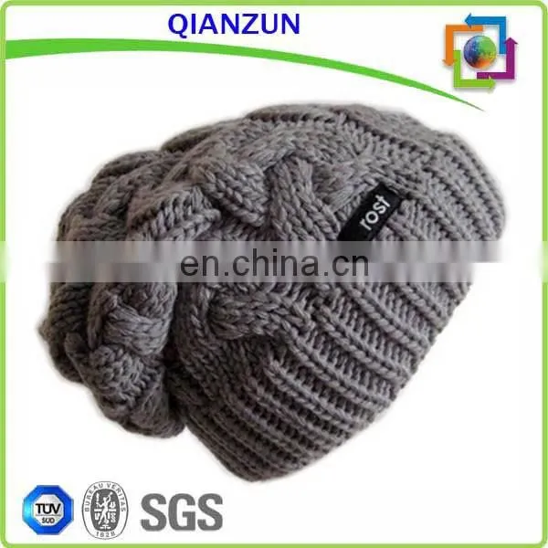 Winter Hat for Women Slouchy Beanie Cable Hat Knitted Winter Hat photo-2