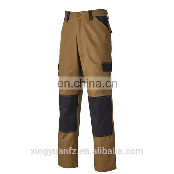 Polyester/cotton Industrial Work Pants With Durable Knee Pads