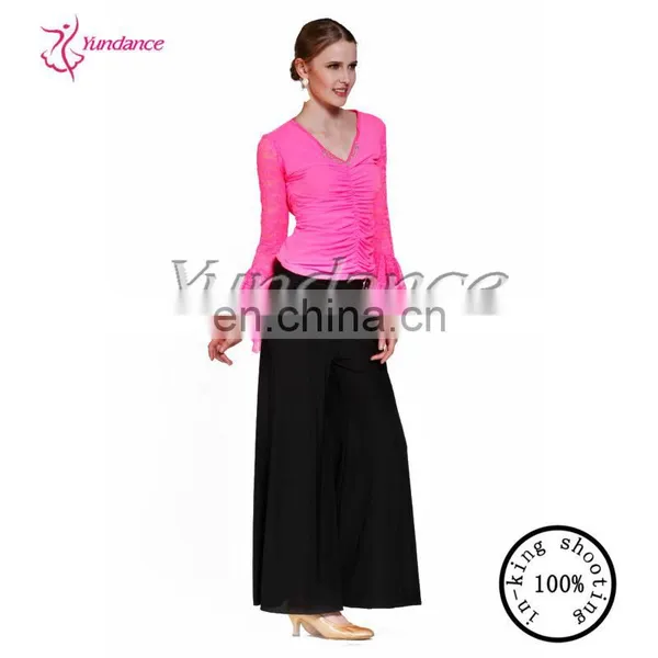 AB025 Black Latin Pants Costume for Girls China photo-3