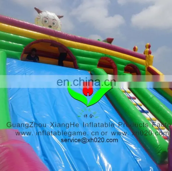 PVC Tarpaulin Suitable on Square Inflatable Giant Cartoon Fun City photo-4