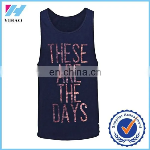 Dongguan Yihao Men Clothing 100%cotton Sleeveless Shirts Tank Top Men Fitness Shirt Mens Singlet Sport Vest,top Selling Products