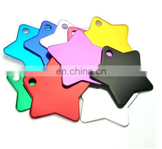 Star Shaped Blank Aluminum Pet Collar Tag photo-2
