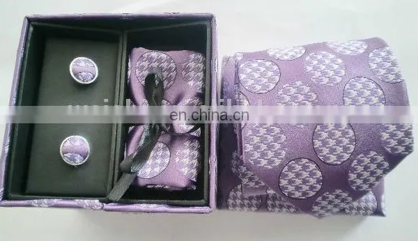 Classical Pasley Design Silk Ties Handkerchief Cufflinks Mens Gifts Sets photo-2