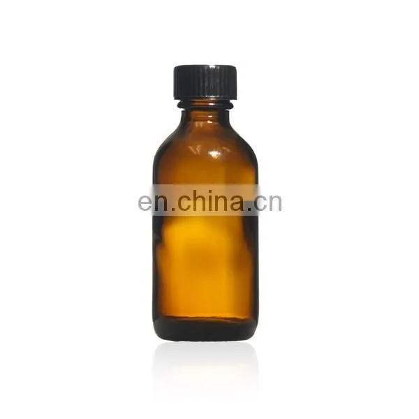 0.5oz,1Oz,4OZ,8OZ Boston Round Glass Bottle Essential Oil Glass Bottle With Black Lids photo-4
