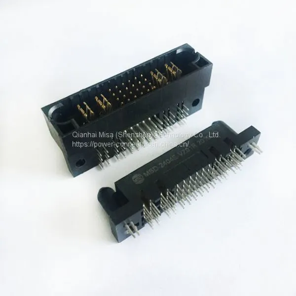 Amphenol FCI PwrBlade,4 Power, 24 Signal Contacts, 4 Row, Right Angle PCB Socket, Through Hole photo-2