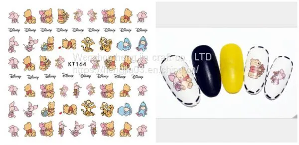 3D Cartoon Kids Wholesales Nail Sticker for Children Back Adhesive Decal Decoration Nail Sticker photo-4