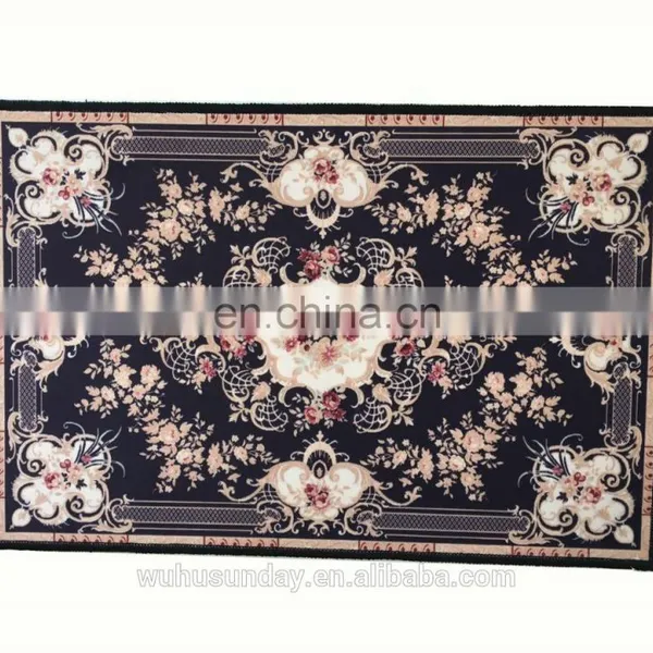 PRINTED SHORT PLUSH MAT - PERSIAN/PRAYER PATTERN DESIGN photo-3