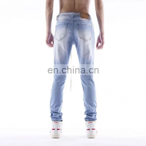 DiZNEW European Casual Wholesale Denim Men Plain Jeans photo-4