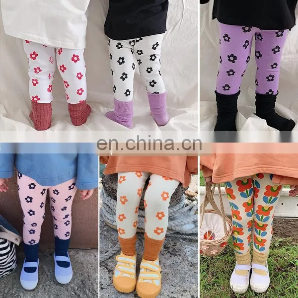5648 Quickly Delivery Supplier Kid Girls Autumn Floral Outwear Legging photo-2