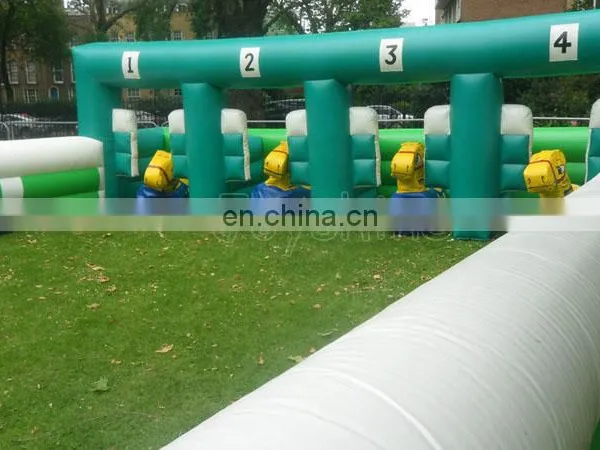 Outdoor Inflatable Horse Race Derby Game Party Wipeout Fun Games For Kids Adults photo-6