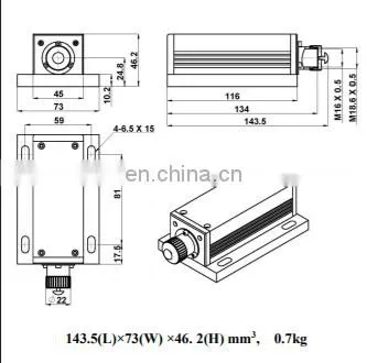405nm 1000mW Blue Laser Module for Measurement photo-2
