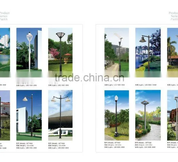 MCLED 20W-80W Two Heads of Led Garden Solar Lights With Gel-battery photo-2