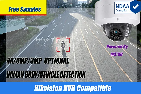 Hik Copatible NDAA 5MP Mstar Focal Lens(2.8-12mm) Human Detection Dome Surveillance IP Camera photo-4