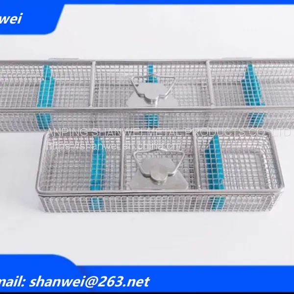 Dental Sterilization Cassettes Trays Stainless Steel Box for Instruments NEW photo-2