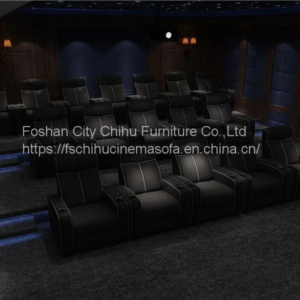 CHIHU Theater Furniture High Quality Comfortable Leather Cinema Chair Power Recliner Home Theater Sofa photo-4