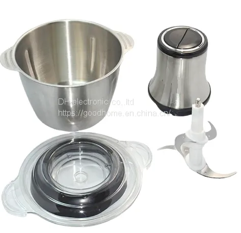 Meat Mincer Household Electric Small Stainless Steel Multi-functional Meat Mincer Processor(Wechat:13510231336)