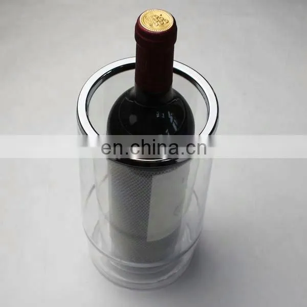 Plastic Double Wall Wine Bottle Table Cooler photo-2